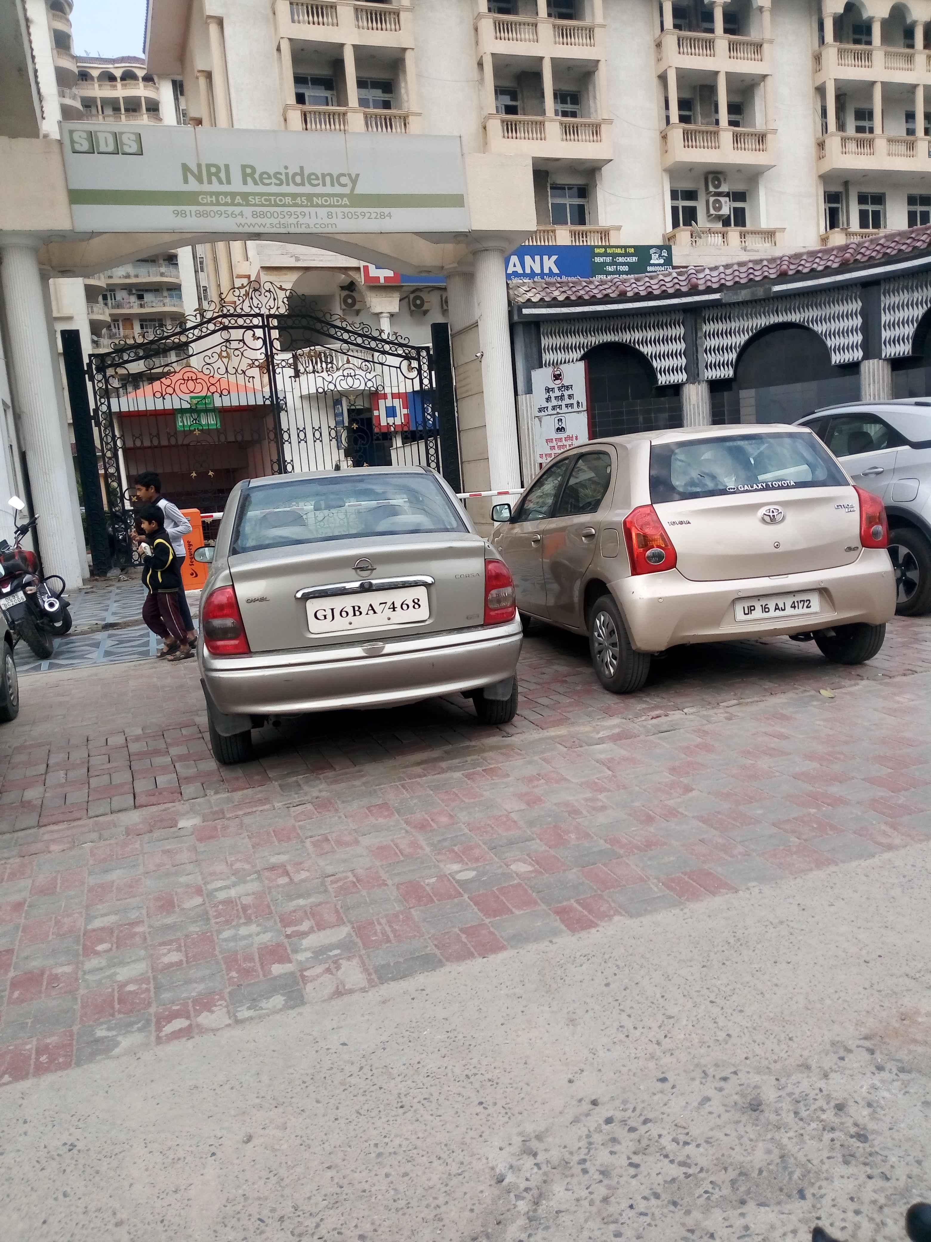 nri residence parking