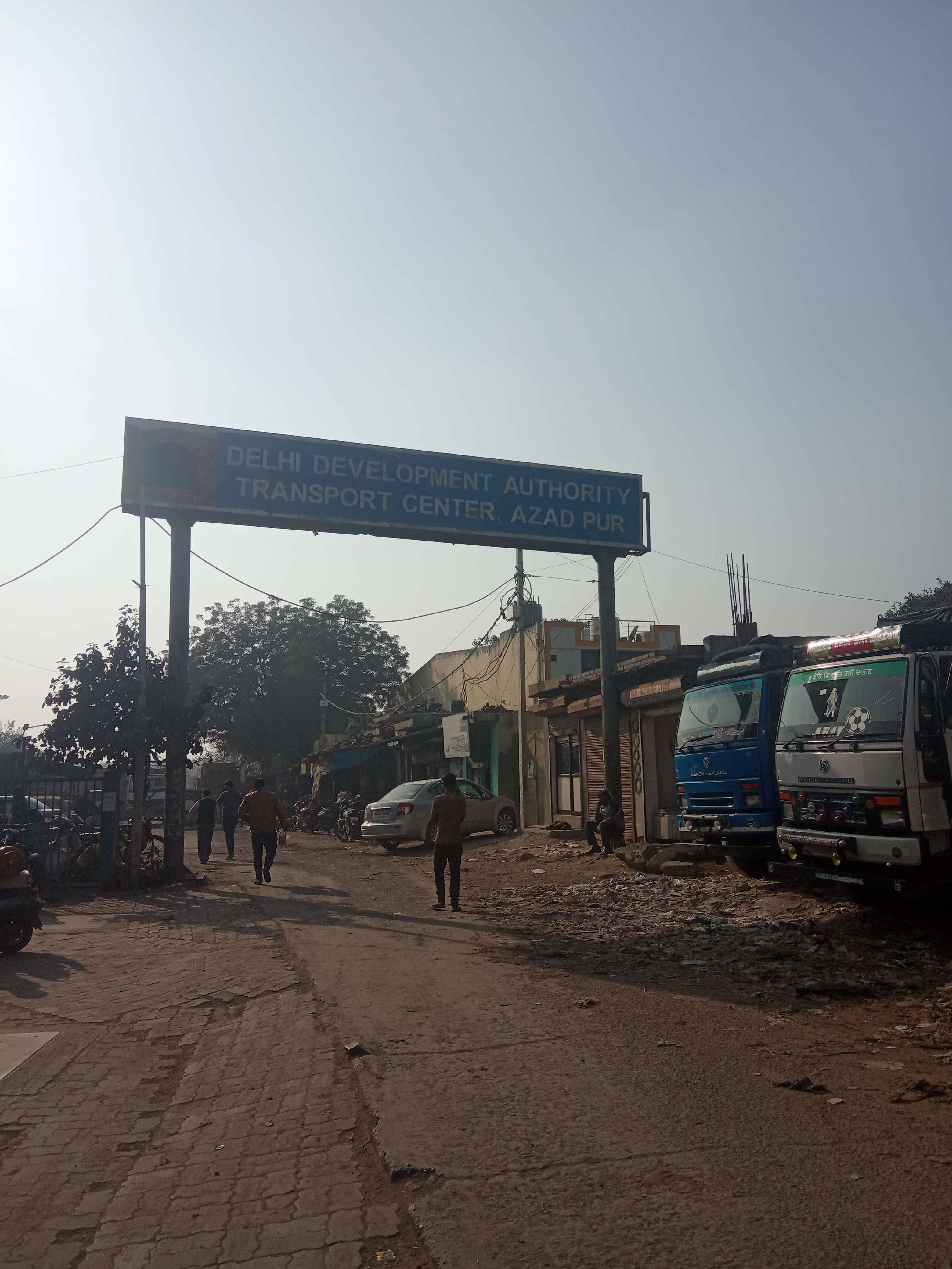 Azad pur transport center MCD parking