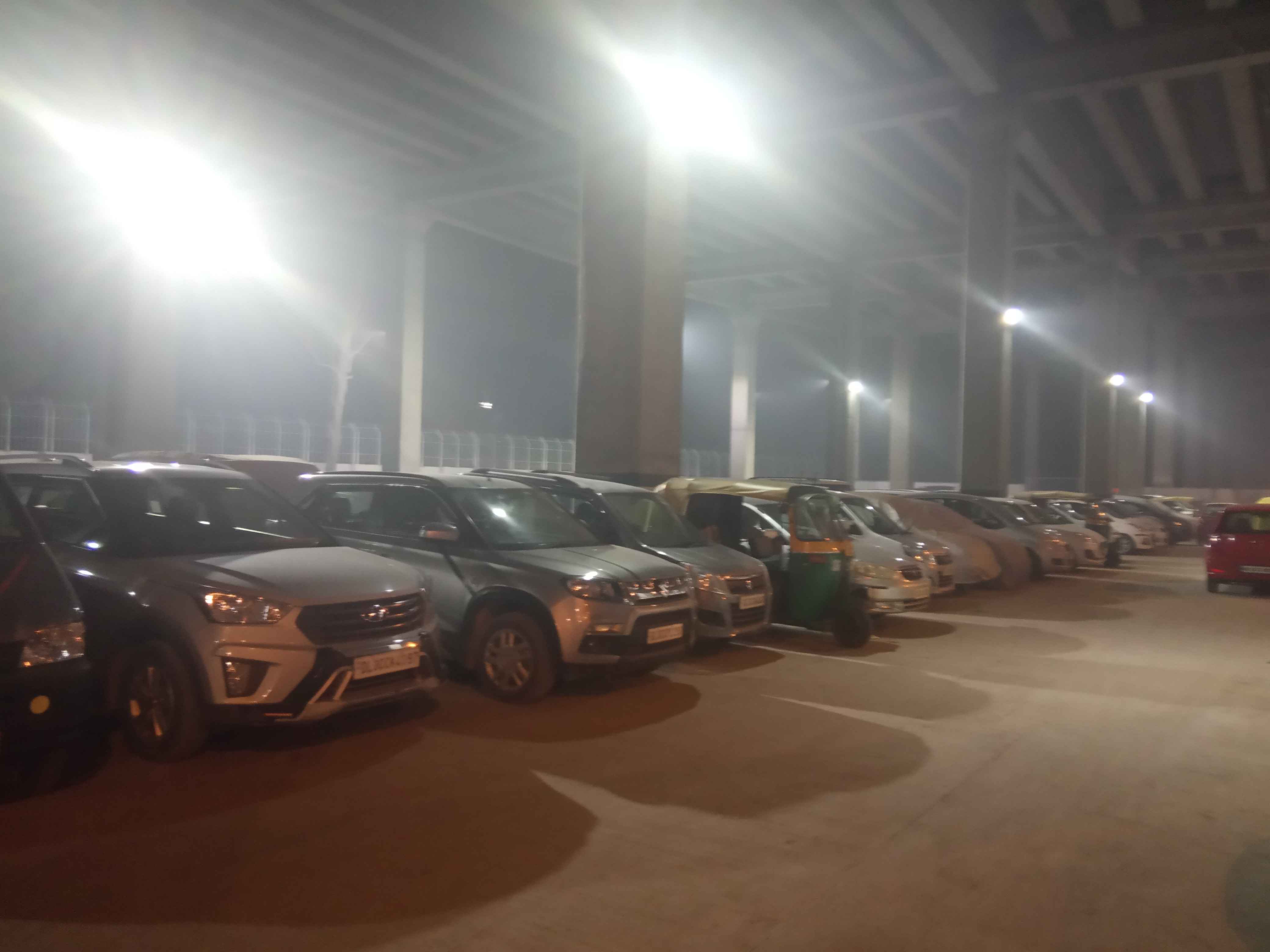 Jasola Vihar Shaheen Bagh metro station parking gate no 3
