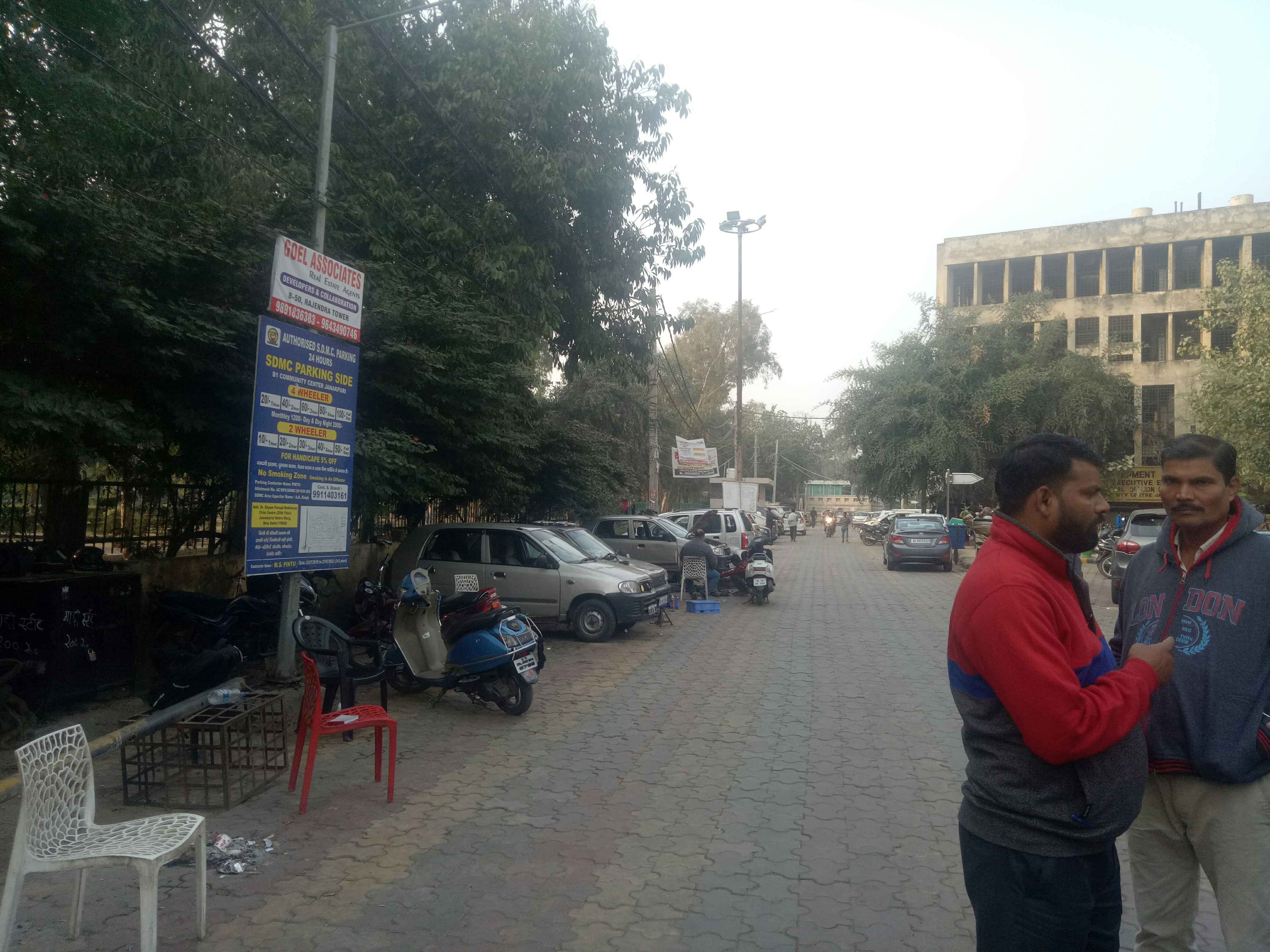 sdmc parking B 1 community center janakpuri parking