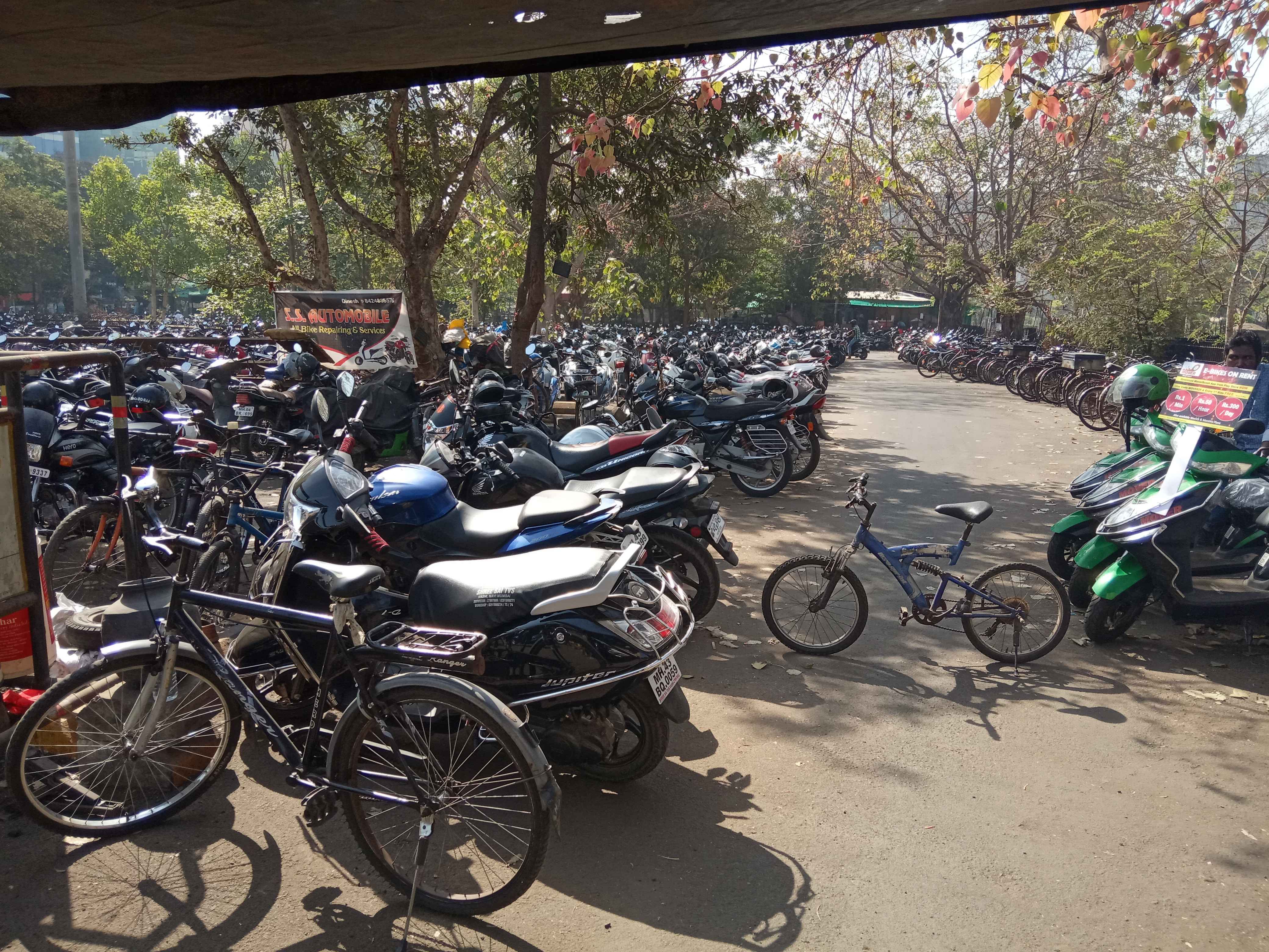 cidco vashi Railway station commercial complex parking lot In Adarki