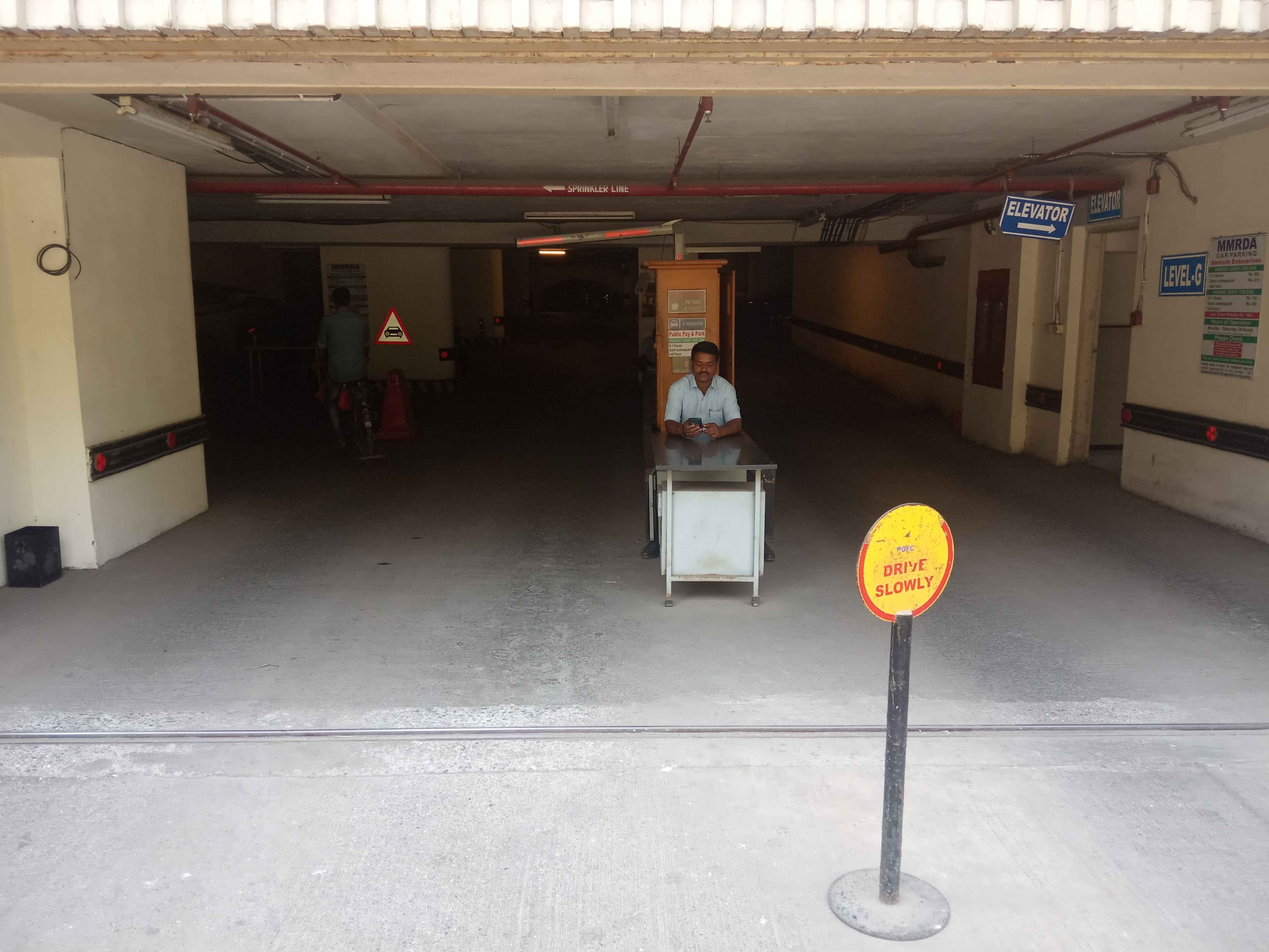mmrda Trident hotel parking lot