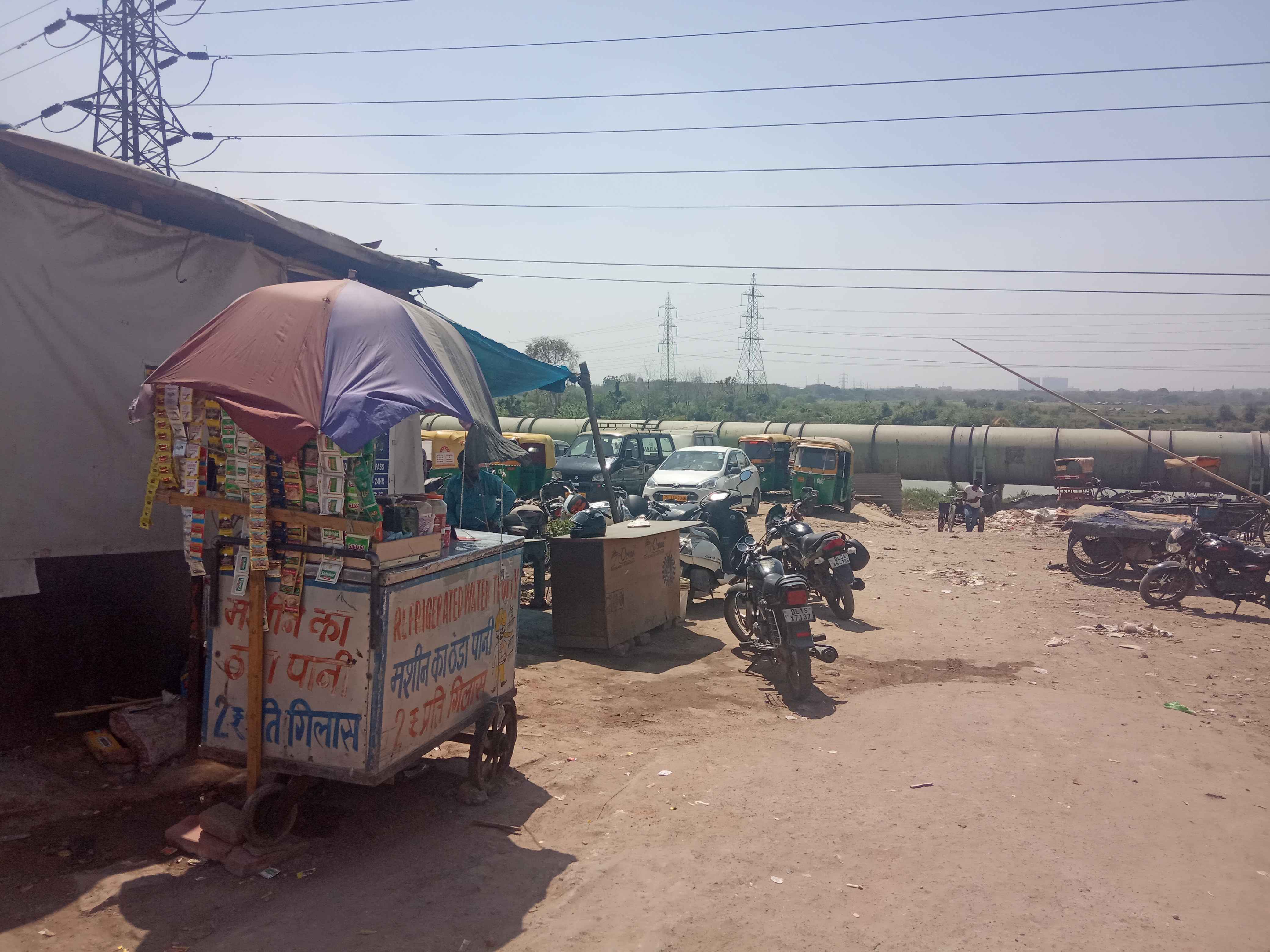 ushmaan pur EDMC parking lot 